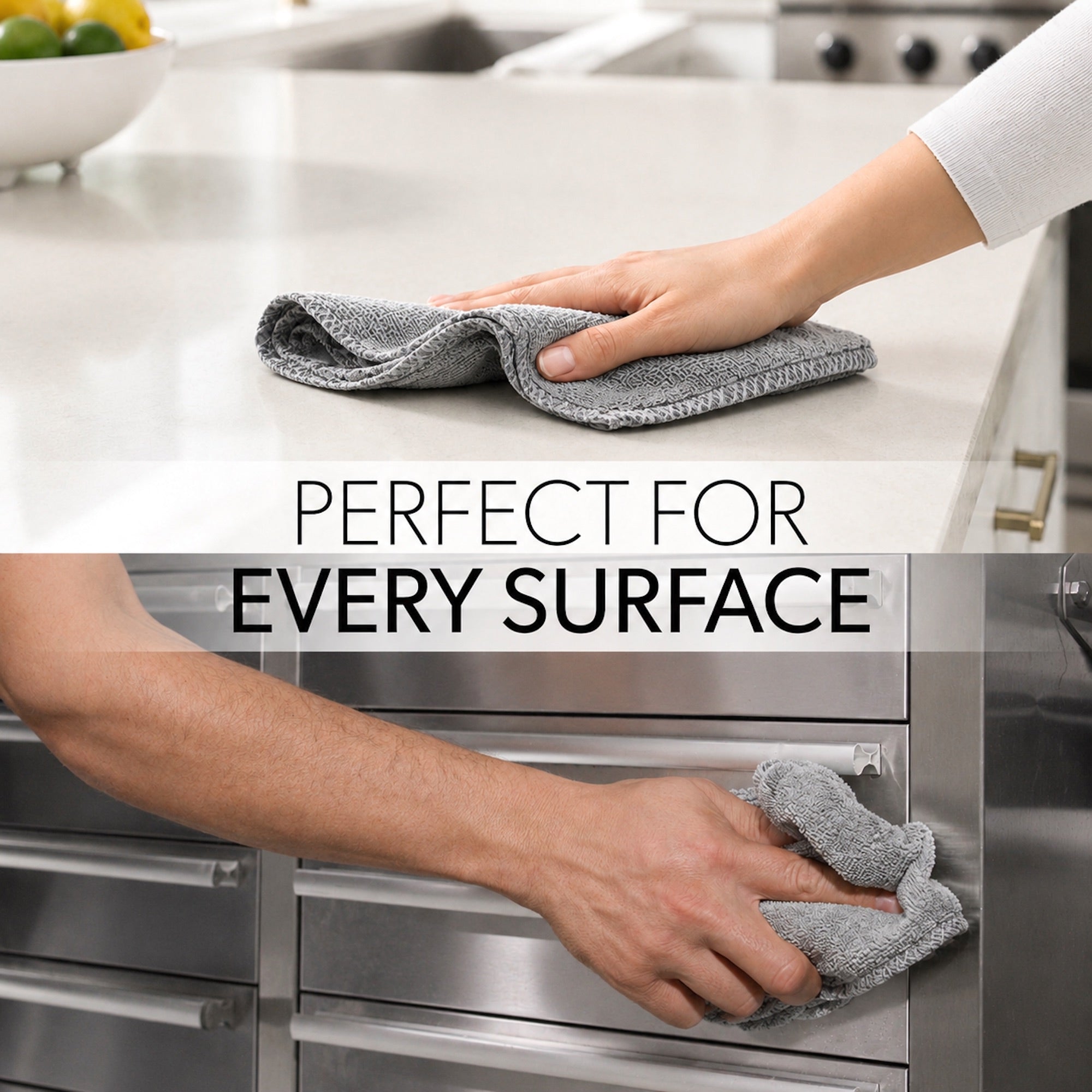 Gray AllSwipe Multi-Purpose Microfiber Towels - Image 5